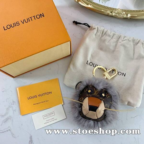 高仿精品 lv灰色 獅子鑰匙圈 包吊飾件