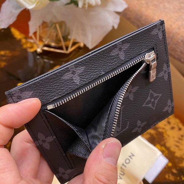 奢侈品lv卡包 名片夾 黑花ID卡夾