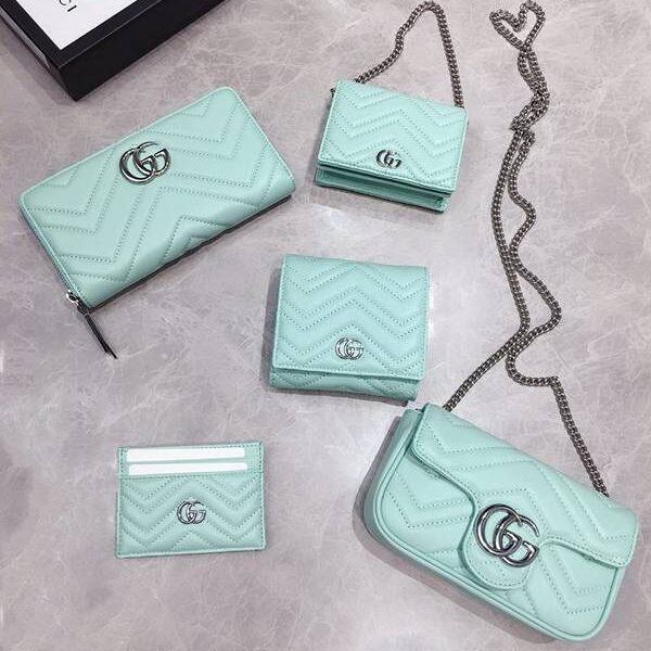 高仿網臺灣Gucci短錢包,零錢包Gucci2020春夏馬卡龍新色～短式錢包 零錢包 雙G相連 輕巧可愛最時尚 598629 xxqb10263