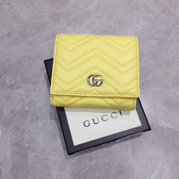 奢侈品1：1Gucci短錢包,零錢包Gucci2020春夏馬卡龍新色～短式錢包 零錢包 雙G相連 輕巧可愛最時尚 598629 xxqb10264