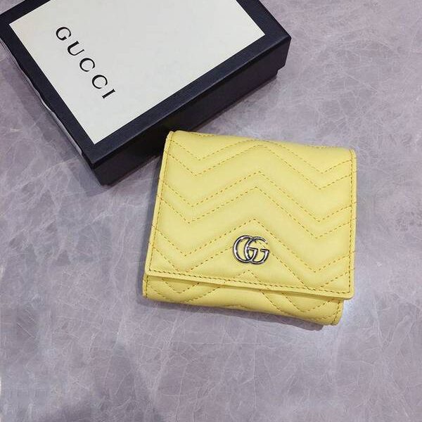 奢侈品1：1Gucci短錢包,零錢包Gucci2020春夏馬卡龍新色～短式錢包 零錢包 雙G相連 輕巧可愛最時尚 598629 xxqb10264
