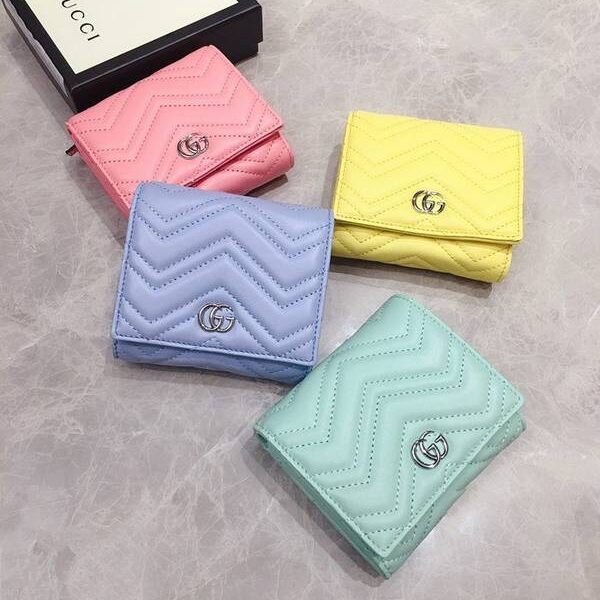 最高等級Gucci短錢包,零錢包Gucci2020春夏馬卡龍新色～短式錢包 零錢包 雙G相連 輕巧可愛最時尚 598629 xxqb10265