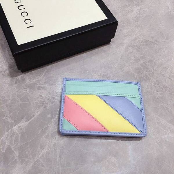 高仿精品Gucci卡包名片夾Gucci2020春夏馬卡龍新色 卡包名片夾雙G相連 型號：443127 xxqb10266