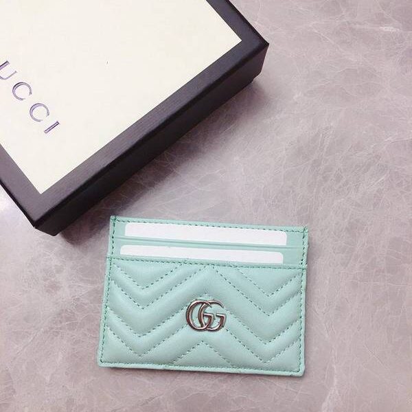 原單1：1Gucci卡包名片夾Gucci2020春夏馬卡龍新色 卡包名片夾雙G相連 型號：443127 xxqb10269