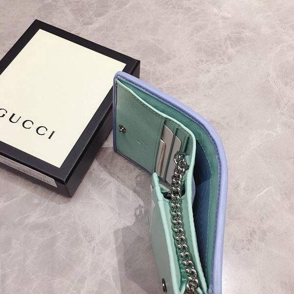 a貨Gucci卡包名片夾Gucci2020春夏馬卡龍新色 卡包名片夾 配可拆卸鏈條 625693 xxqb10271