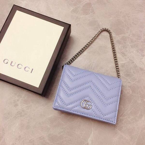 頂級1：1Gucci卡包名片夾Gucci2020春夏馬卡龍新色 卡包名片夾 配可拆卸鏈條 625693 xxqb10272