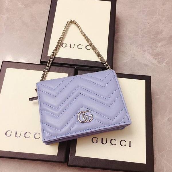 頂級1：1Gucci卡包名片夾Gucci2020春夏馬卡龍新色 卡包名片夾 配可拆卸鏈條 625693 xxqb10272