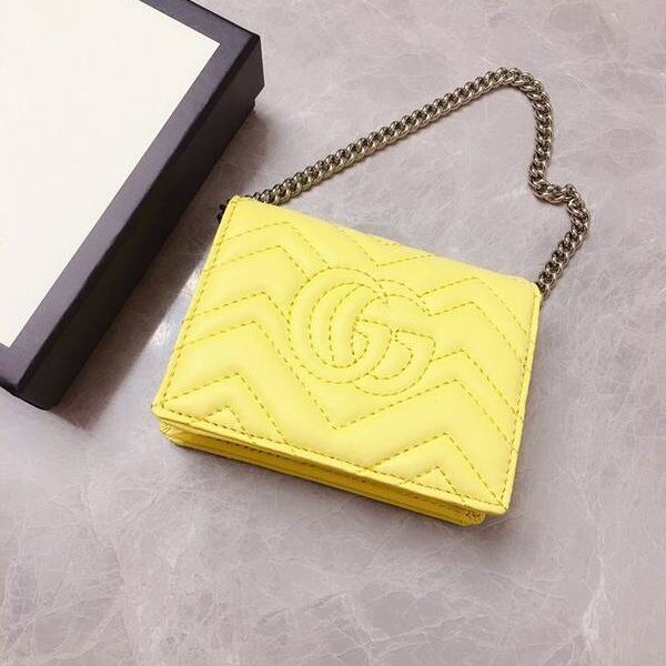 原單Gucci卡包名片夾Gucci2020春夏馬卡龍新色 卡包名片夾 配可拆卸鏈條 625693 xxqb10273