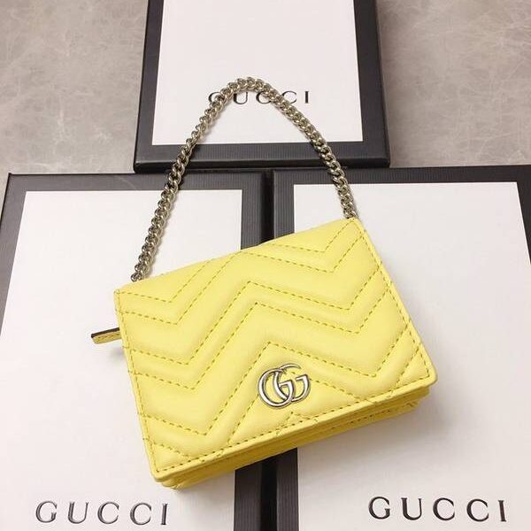 原單Gucci卡包名片夾Gucci2020春夏馬卡龍新色 卡包名片夾 配可拆卸鏈條 625693 xxqb10273