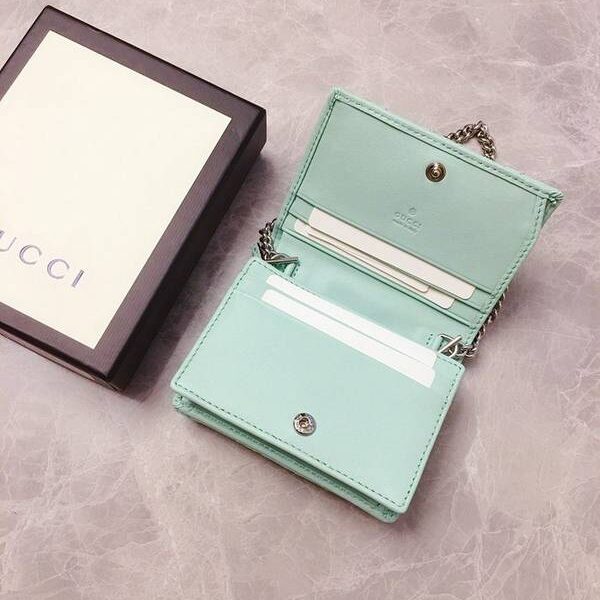 原單Gucci卡包名片夾Gucci2020春夏馬卡龍新色 卡包名片夾 配可拆卸鏈條 625693 xxqb10275