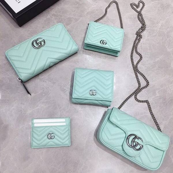 原單Gucci卡包名片夾Gucci2020春夏馬卡龍新色 卡包名片夾 配可拆卸鏈條 625693 xxqb10275