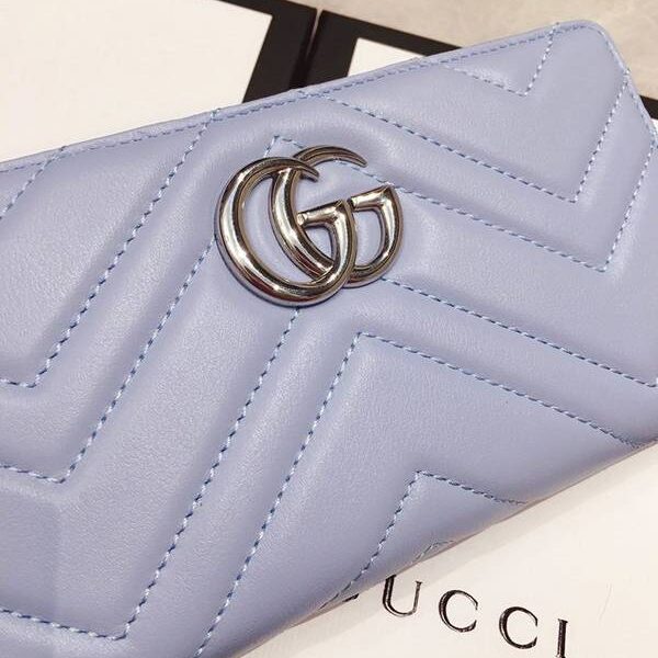 頂級1：1Gucci長錢包,拉鏈錢包Gucci2020春夏馬卡龍新色 長錢包，手拿包,拉鏈錢包 443123xxqb10277