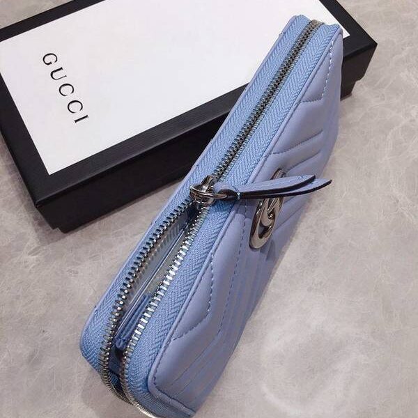 頂級1：1Gucci長錢包,拉鏈錢包Gucci2020春夏馬卡龍新色 長錢包，手拿包,拉鏈錢包 443123xxqb10277