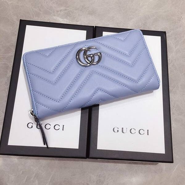 頂級1：1Gucci長錢包,拉鏈錢包Gucci2020春夏馬卡龍新色 長錢包，手拿包,拉鏈錢包 443123xxqb10277