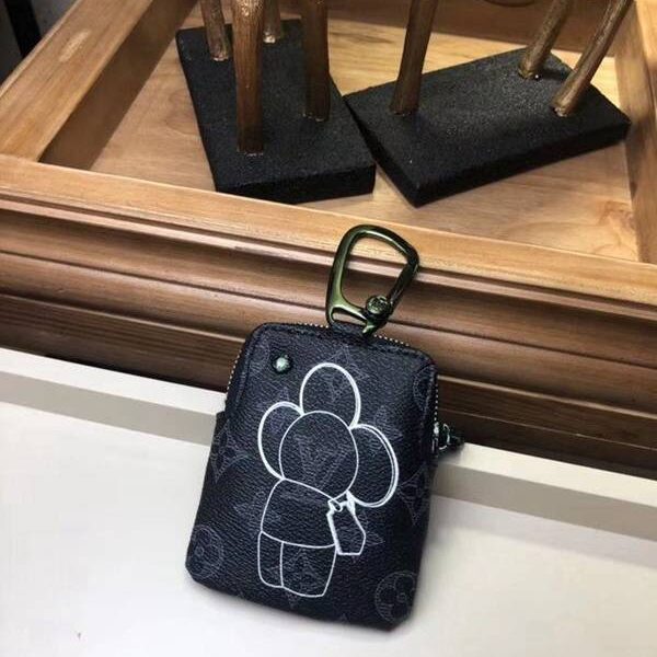 原單lv鑰匙圈，掛件路易威登M62903 太陽花 拉鏈開合。可放置零錢和小證 鑰匙包，零錢包。裝飾型xxqb10343