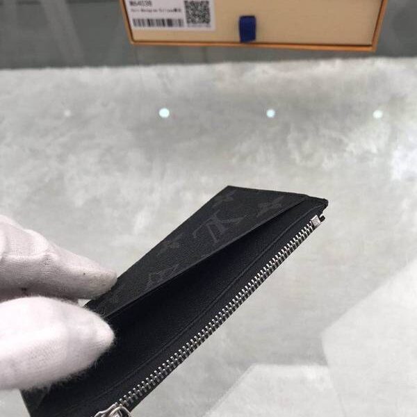 高仿精品lv卡包名片夾路易威登M64038黑花 海外特供(專櫃貨) Coin卡夾 存放硬幣零錢 xxqb10492