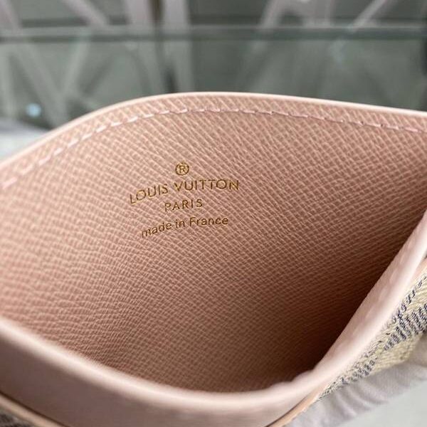 原單A貨lv卡包名片夾路易威登N60286 Daily 卡夾 Damier Azur 帆布，其雙面 V 字剪裁展露牛皮內襯 xxqb10493