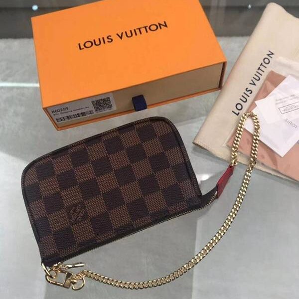 高仿名牌包lv挎包路易威登N60259 Mini Pochette Accessories 小手袋 吉祥物 Vivienne 與巴黎埃菲爾鐵塔 xxqb10509
