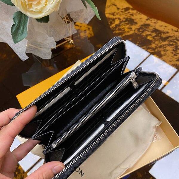 高仿a貨lv長錢包,拉鏈錢包路易威登M6007N 水波紋！黑色 ZIPPY 拉鏈 錢夾 xxqb10551