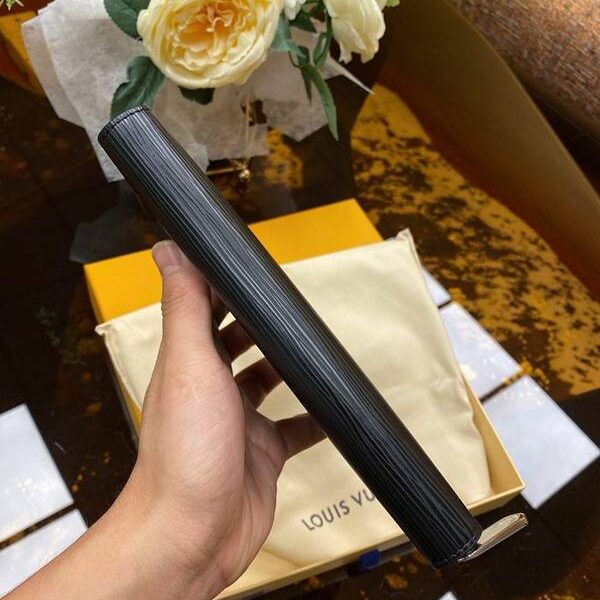 高仿a貨lv長錢包,拉鏈錢包路易威登M6007N 水波紋！黑色 ZIPPY 拉鏈 錢夾 xxqb10551