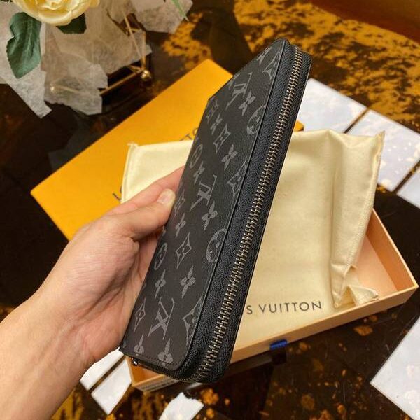 原單a貨lv長錢包,拉鏈錢包路易威登M60002 閃電黑花 Zippy大號錢夾 xxqb10553