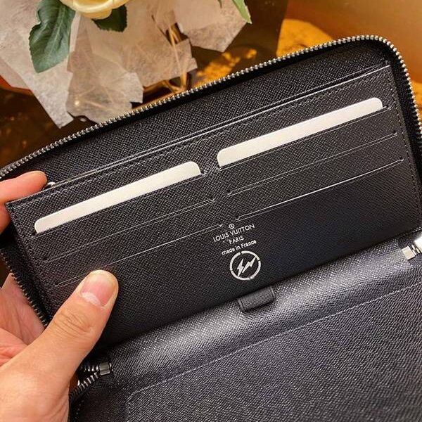 原單a貨lv長錢包,拉鏈錢包路易威登M60002 閃電黑花 Zippy大號錢夾 xxqb10553