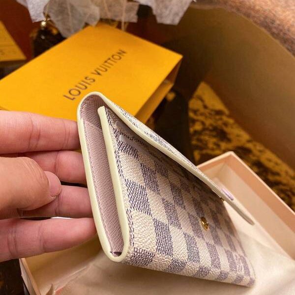 頂級1：1lv長錢包路易威登N41625 白格粉裏 長錢包 xxqb10566