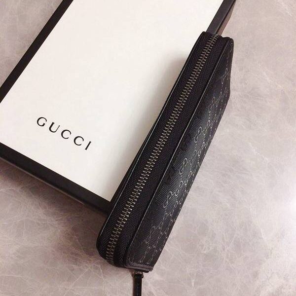 高仿包gucci長錢包,拉鏈錢包Gucci專櫃最新款，男士 “大號”拉鏈錢包 採用 進口頭層原版牛皮配pvc24K電鍍五金 233194 xxqb10594
