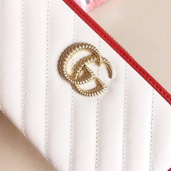 最高等級gucci長錢包,拉鏈錢包古馳2019早秋系列煥新詮釋GG Marmont系列全拉鏈錢包 573810 黑，米白，杏拼黑xxqb10604