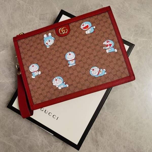 頂級原單gucci手包GUCCI最新 Doraemon x Gucci聯名系列～手包“大胖子”哆啦A夢 647804 xxqb10620