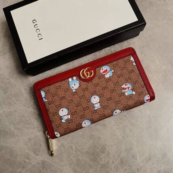 高仿名牌gucci長錢夾哆啦A夢