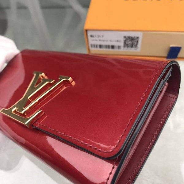 最高等級lv長錢包路易威登M61317棗紅海外特供（專櫃貨）鏡面小牛皮材質的優雅錢夾 xxqb10703