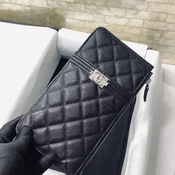頂級高仿chanel手機包挎包chanel 2020新品 經典款進口羊皮和球紋菱格紋雙C Boy手機包 卡包 1482xxqb10927