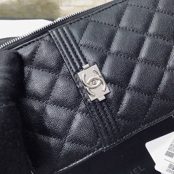 頂級高仿chanel手機包挎包chanel 2020新品 經典款進口羊皮和球紋菱格紋雙C Boy手機包 卡包 1482xxqb10927