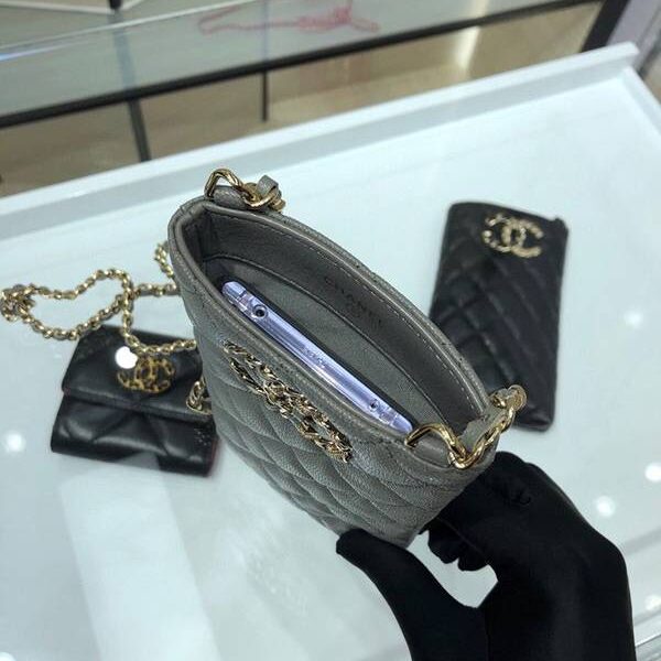 高仿包chanel手機包挎包chanel 秋冬新款 必備單品 全新雙 手機包 AP1836Yxxqb10933