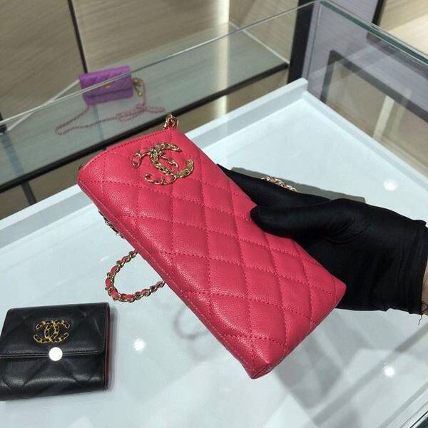 高仿精品推薦chanel手機包挎包chanel 秋冬新款 必備單品 全新雙 手機包 AP1836Yxxqb10935