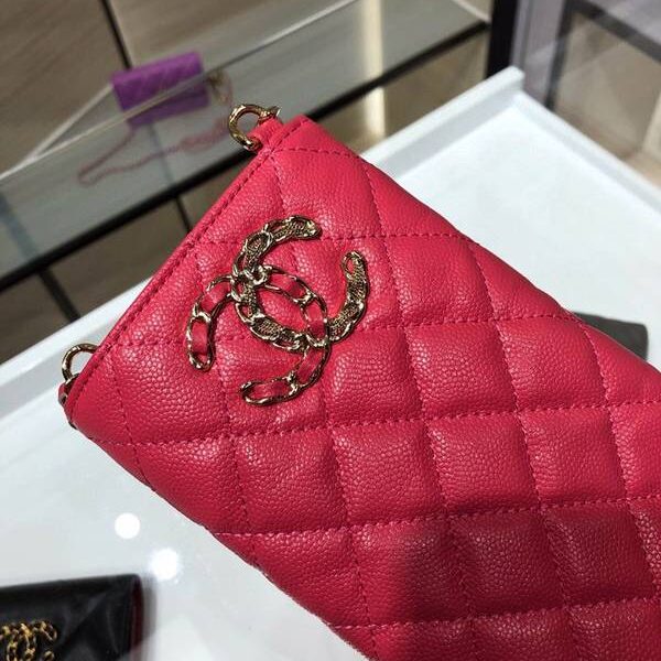 高仿精品推薦chanel手機包挎包chanel 秋冬新款 必備單品 全新雙 手機包 AP1836Yxxqb10935