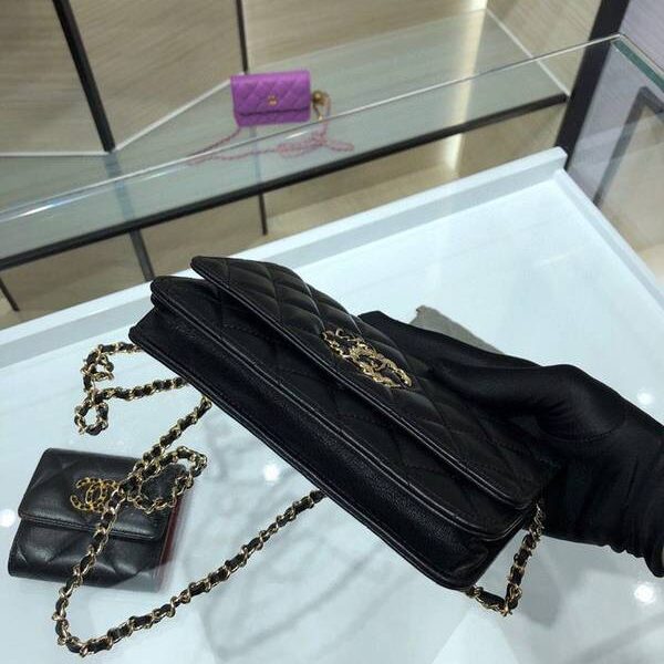 奢侈品1：1chanel挎包chanel 2020秋冬最新款woc 魚子醬牛皮 19cm AP1794Yxxqb10942