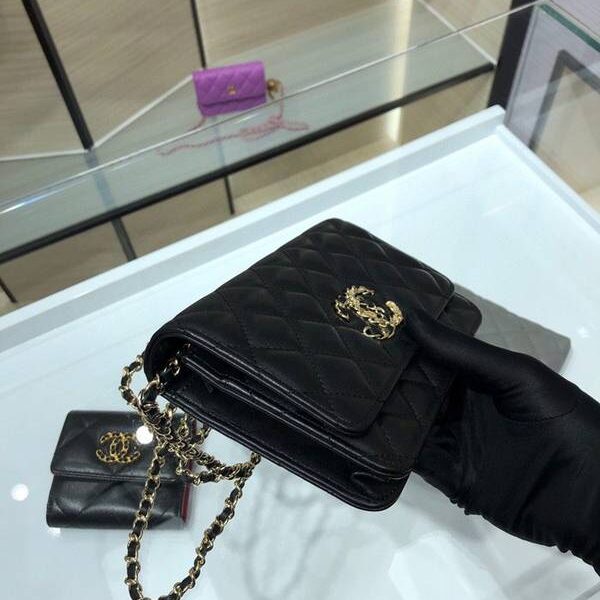 奢侈品1：1chanel挎包chanel 2020秋冬最新款woc 魚子醬牛皮 19cm AP1794Yxxqb10942
