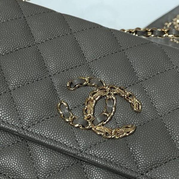 高仿精品chanel挎包chanel 2020秋冬最新款woc 魚子醬牛皮 19cm AP1794Yxxqb10944