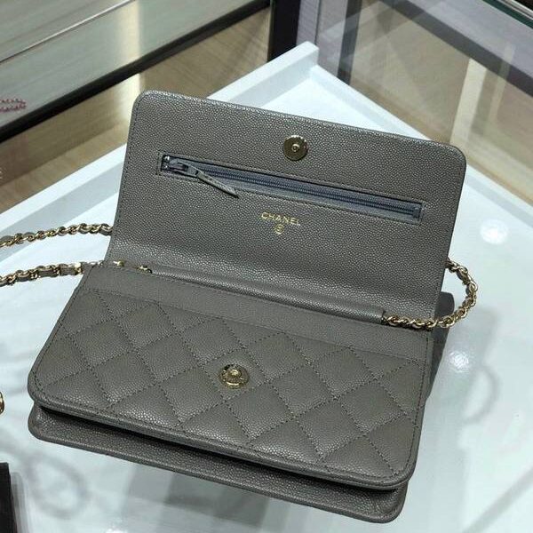 高仿精品chanel挎包chanel 2020秋冬最新款woc 魚子醬牛皮 19cm AP1794Yxxqb10944