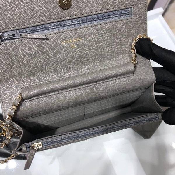 高仿精品chanel挎包chanel 2020秋冬最新款woc 魚子醬牛皮 19cm AP1794Yxxqb10944