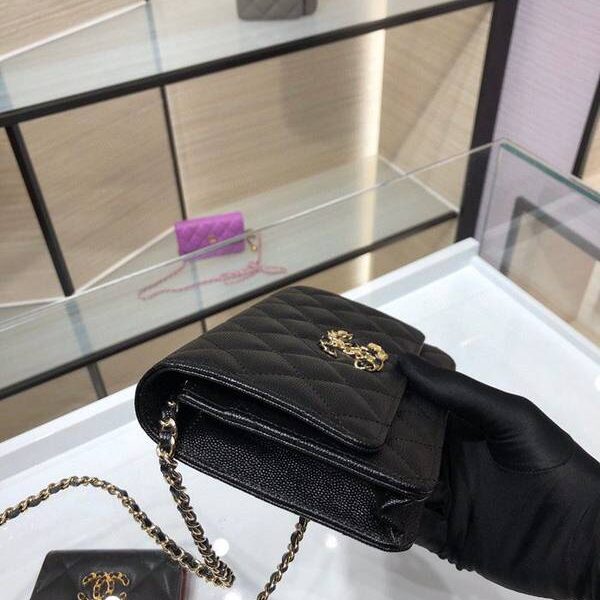 原版A貨chanel挎包chanel 2020秋冬最新款woc 魚子醬牛皮 19cm AP1794Yxxqb10946