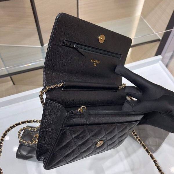 原版A貨chanel挎包chanel 2020秋冬最新款woc 魚子醬牛皮 19cm AP1794Yxxqb10946