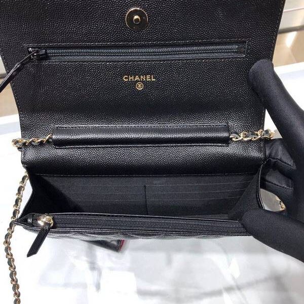 原版A貨chanel挎包chanel 2020秋冬最新款woc 魚子醬牛皮 19cm AP1794Yxxqb10946
