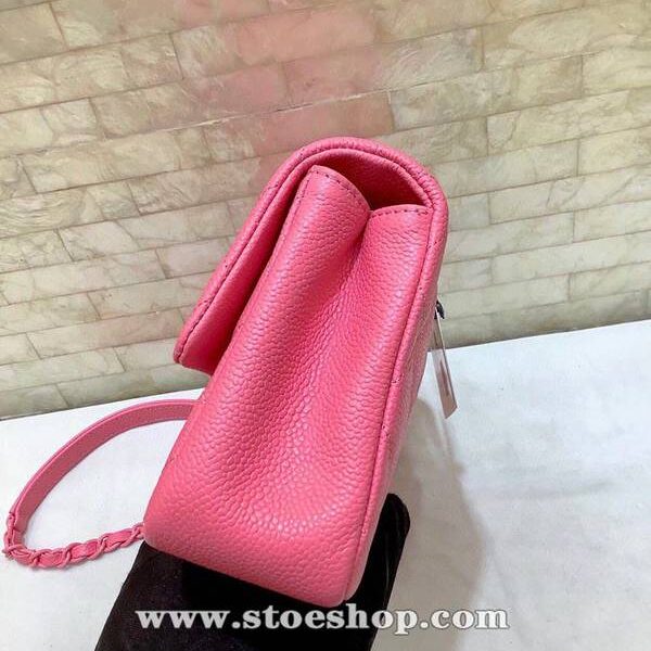 高仿包包批發chanel挎包chanel2020春夏Flap mini 魚子醬牛皮方胖子xxqb11075