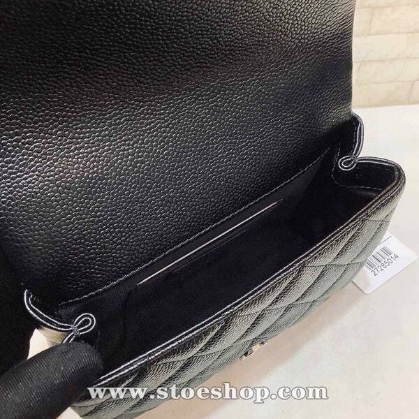 高仿精品批發chanel挎包chanel2020春夏Flap mini 魚子醬牛皮方胖子xxqb11076