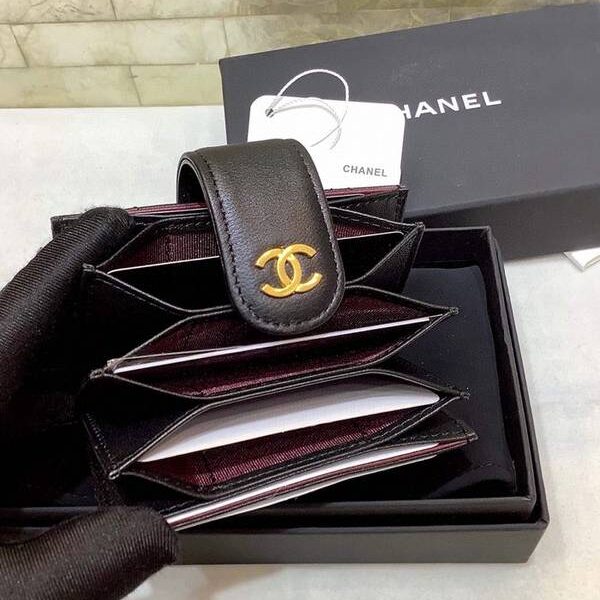 高仿包chanel卡包名片夾香奈兒CHANEL新款多隔層風琴卡包 六個隔層容量xxqb11078