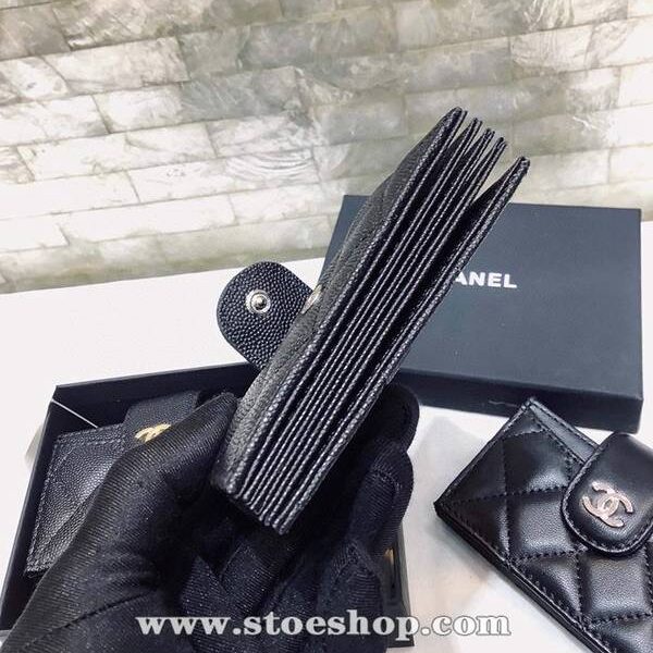 高仿chanel卡包名片夾香奈兒CHANEL新款多隔層風琴卡包 六個隔層容量xxqb11079