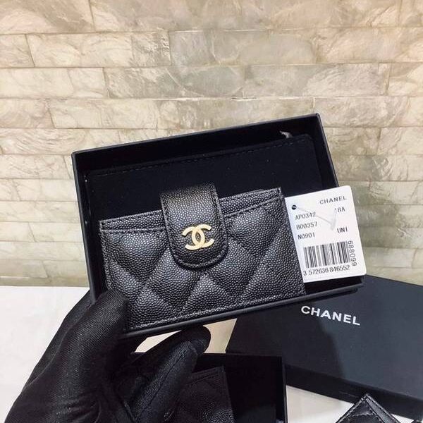 原單chanel卡包名片夾香奈兒CHANEL新款多隔層風琴卡包 六個隔層容量xxqb11080